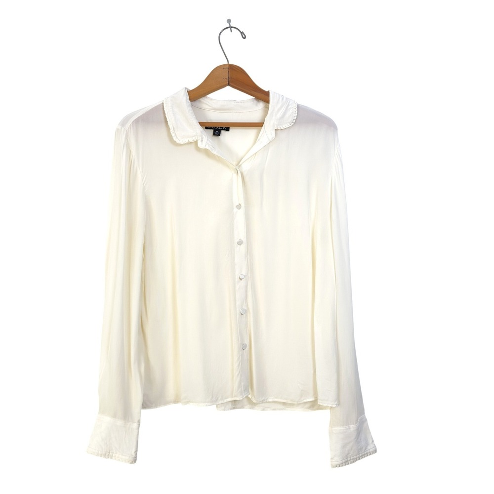 J.Crew Blouse Ivory Viscose - XL